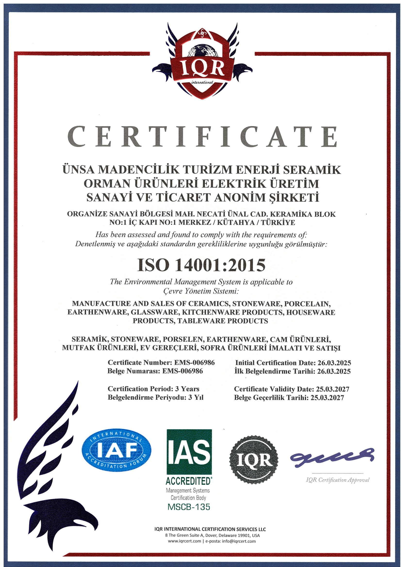 ISO 14001