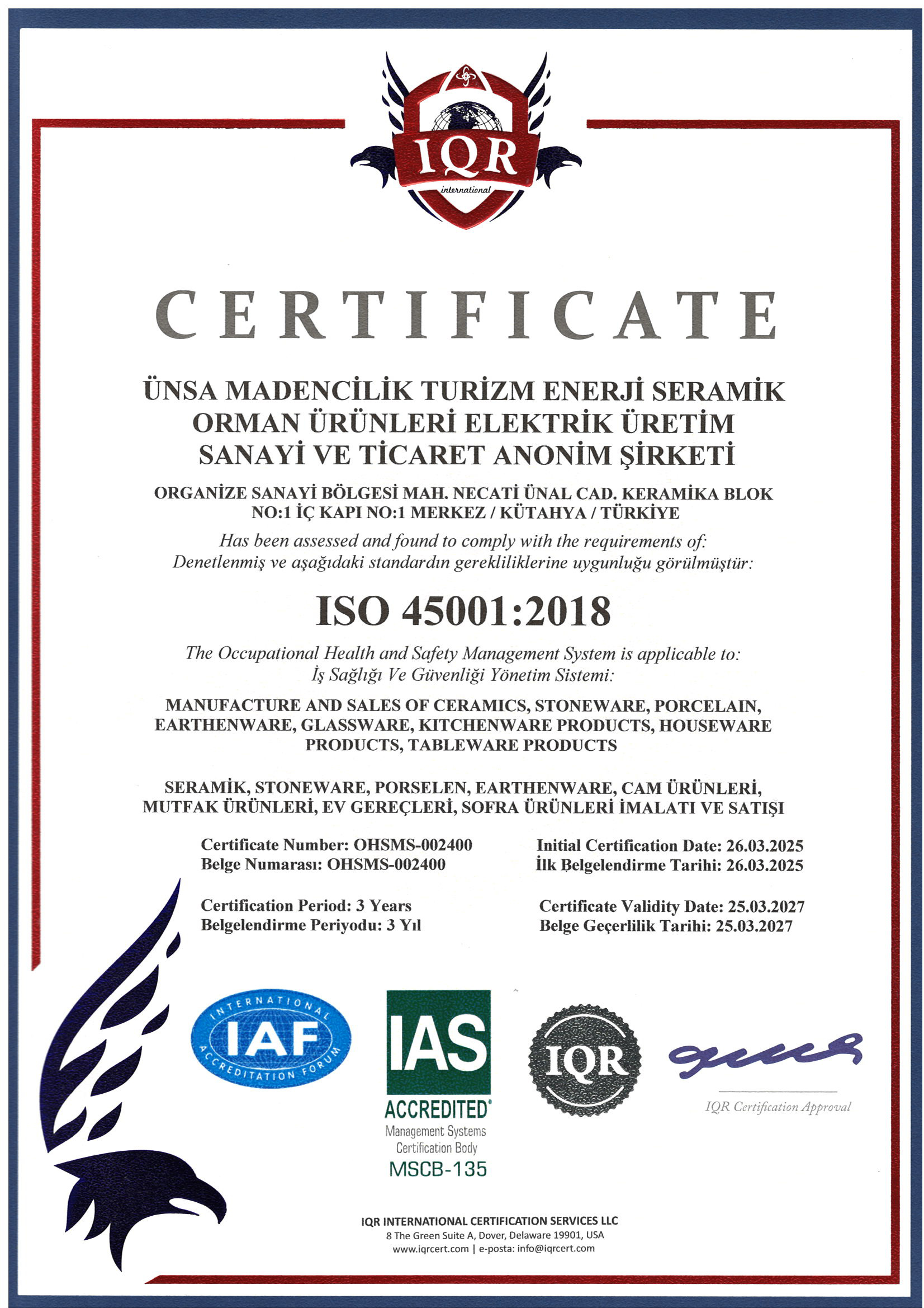 ISO 45001