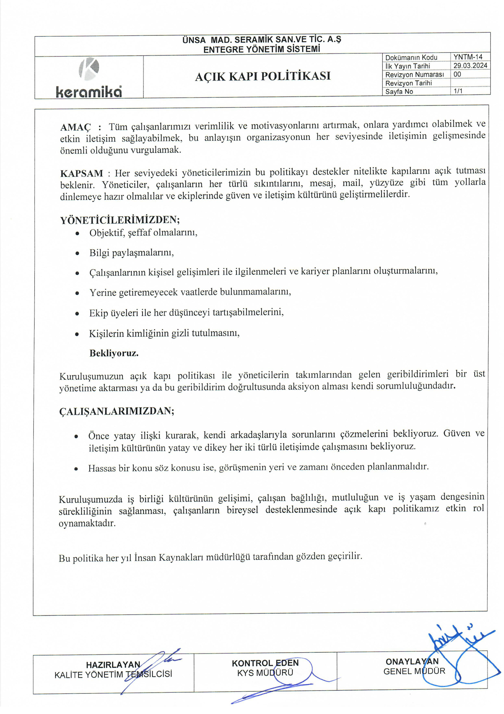Açık Kapı Prosedürü